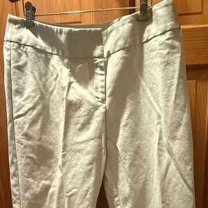 Chico's Beige Cotton Blend Crop Pants